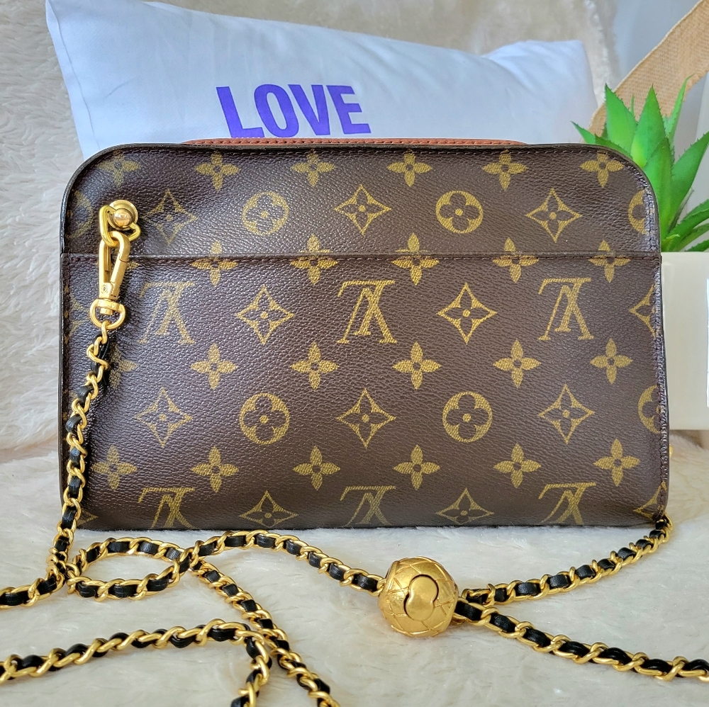 Very Cute ❤️ Authentic LV Orsay Clutch Crossbody/Clutch/Shoulder Bag Mon…
